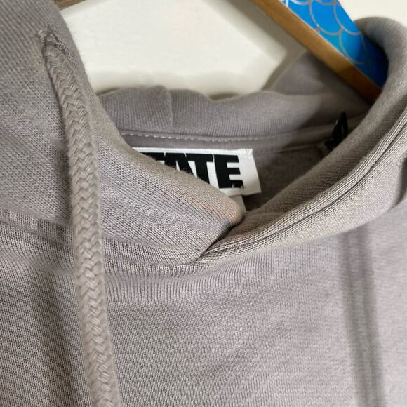 ROTATE BIRGER CHRISTENSEN Sunday Viola Organic Cotton Cropped Hoodie Medium - Picture 8 of 13